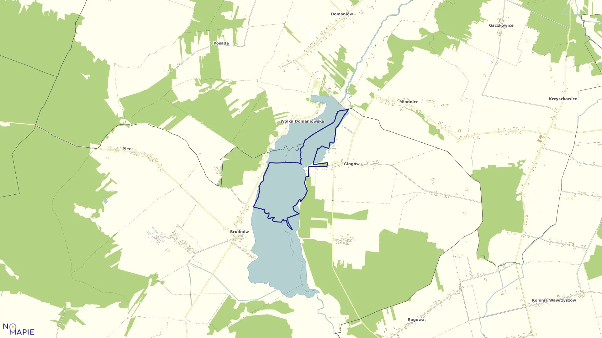 Mapa obrębu PGR-KONARY w gminie Wieniawa